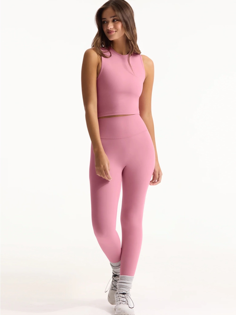SET Active Mauve-Pink High-Rise Performance Leggings